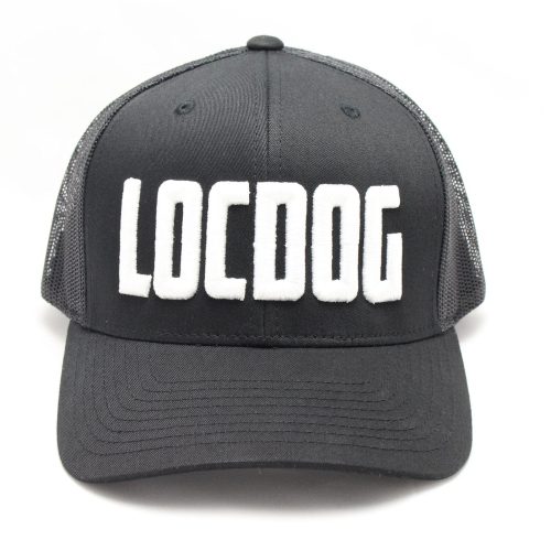 The VapeLife Store Black 6 panel 'Locdog' "Locdog", "VapeLife Baby", and "VapeLife" Snap Back Hats