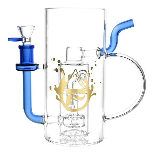 CannaDrop-AFG Water Pipes Blue Drinkable Beer Mug Recycler Water Pipe