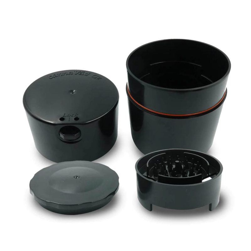 cannavac lok g2 airtight storage w grinder 40129251180764