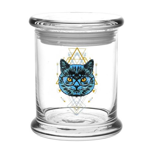 CannaDrop-AFG Acc Large | 1/2 Ounce Pulsar 420 Jars Pop Top - Sacred Cat