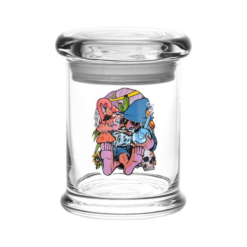 CannaDrop-AFG Accessories Medium | 1/3 Ounce Pulsar 420 Jars Pop Top - Chill Cat